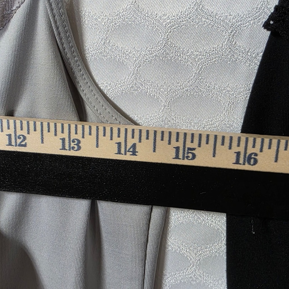 White House Black Market Lace Trim Camisoles Lot of 2 Black Grey Medium - Picture 4 of 10